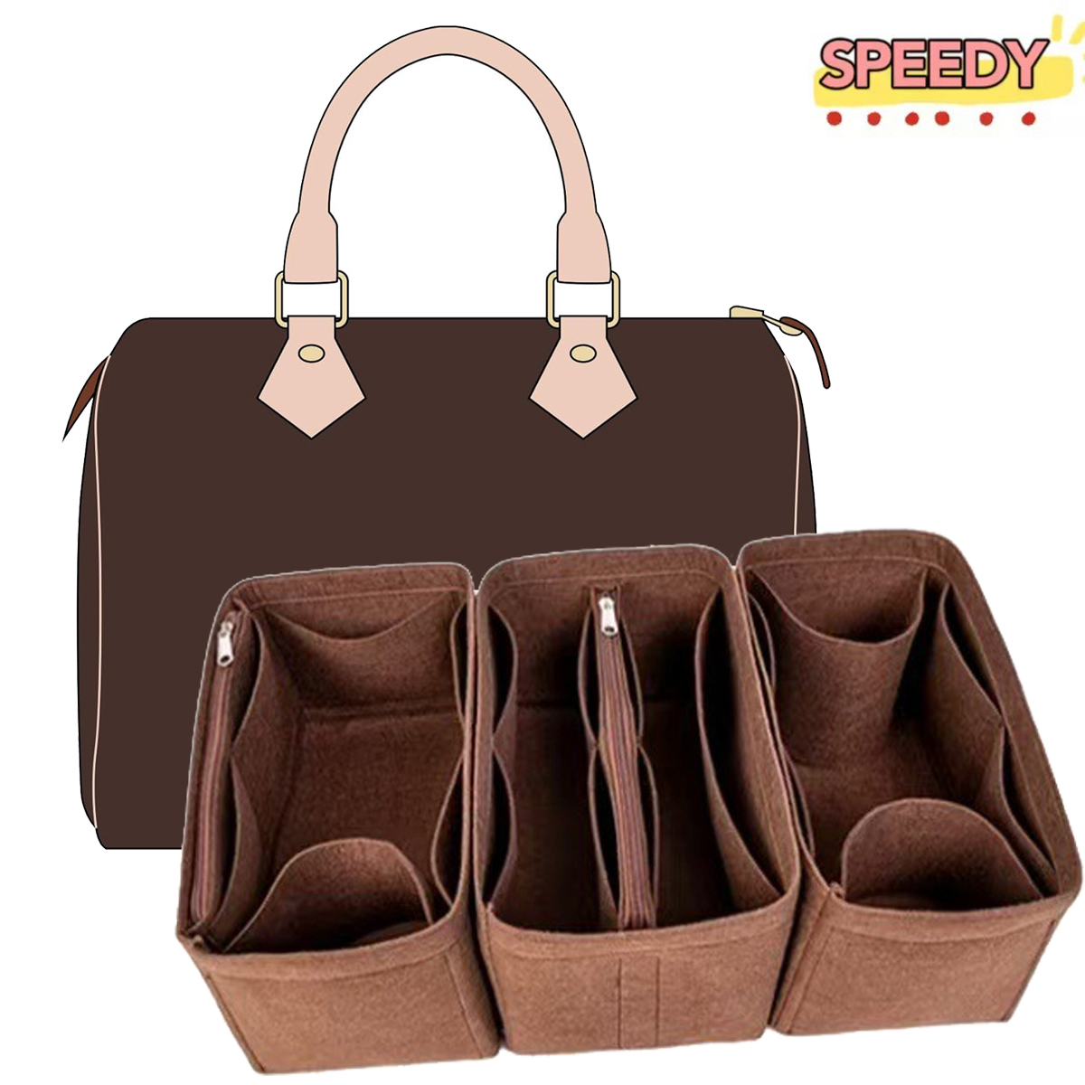 Backpack Insert Organizer - Wyjmowany organizer z filcu do luksusowej