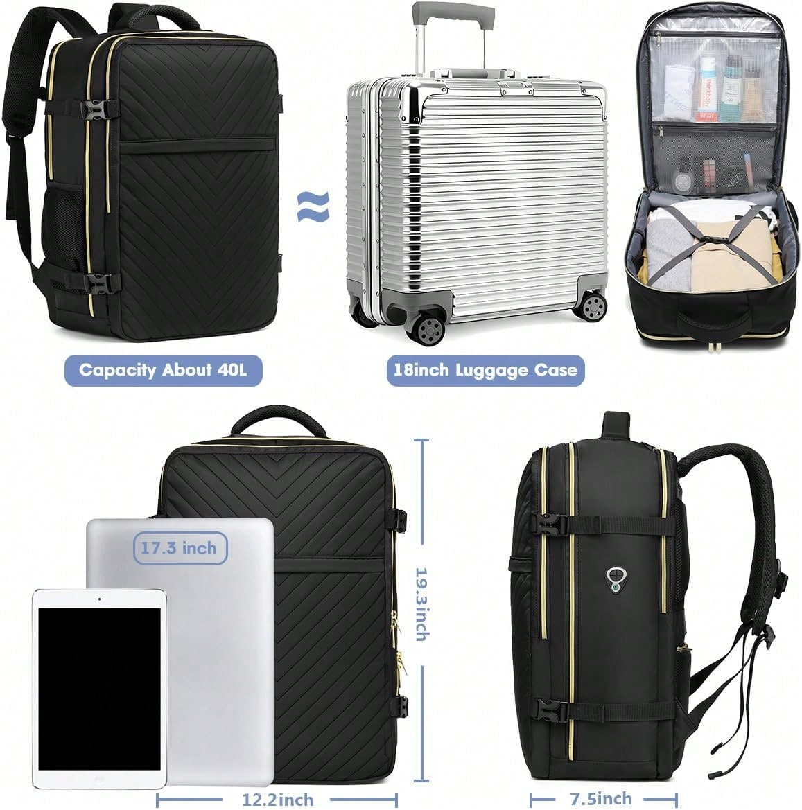 Duży plecak podróżny do noszen – Travel Backpack Anti Theft recenzja i cena