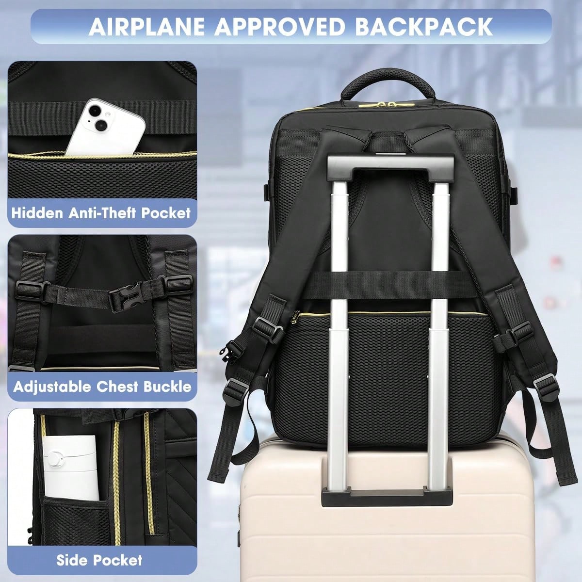 Duży plecak podróżny do noszen – Travel Backpack Anti Theft recenzja i cena