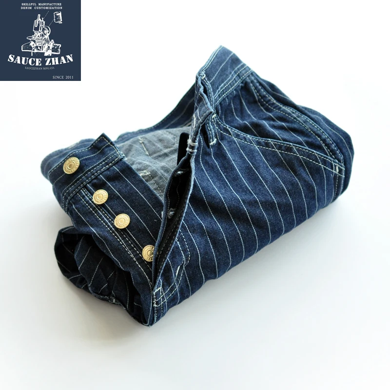 Spodnie jeansowe w paski Sauce – Levis Jeans 501 recenzja i cena