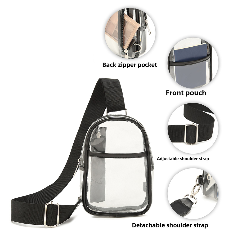 Przezroczysta torba na ramię,  – Sling Backpack Shoulder recenzja i cena