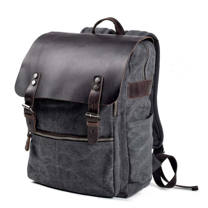 Retro męski plecak, torba na r – Canvas Backpack Casual recenzja i cena