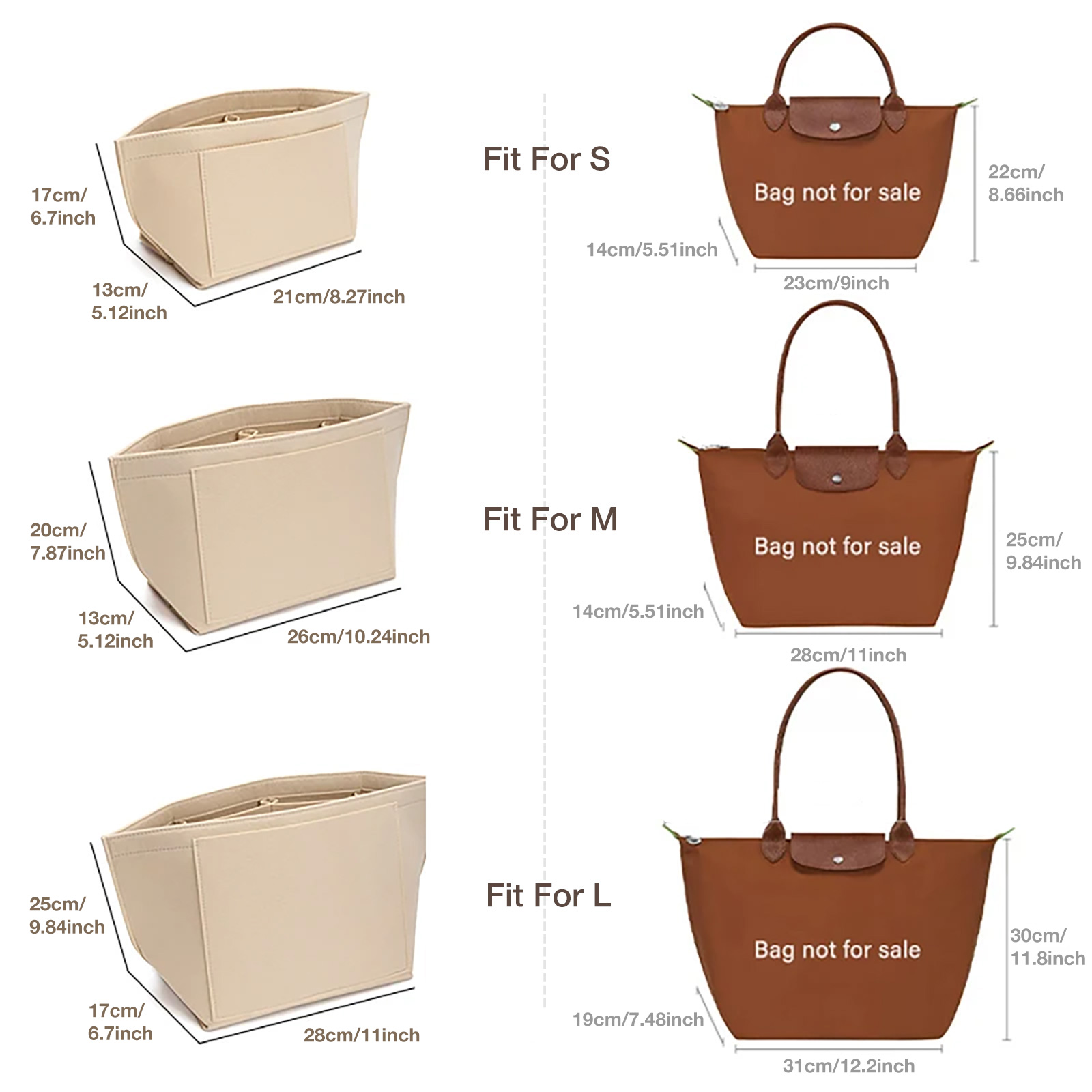 Wkładka z filcu do torebki, or – Backpack Insert Organizer recenzja i cena